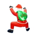 thumbnail image 1 of Inflables navideños colgantes de 1,8 m, decoración de Papá con LED, divertido adorno decorativo grande, para decoración del hogar y césped., 1 of 8