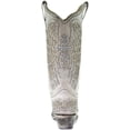 CORRAL Women’s White Western Boots – Crystal Cross & Wings Snip Toe Cowgirl Boots For Wedding & Special Events