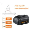 thumbnail image 2 of 2Pack 20V 7.0Ah Battery for Worx WA3520 WA3578 WA3525 WA3575 WG151 WG155, 2 of 5