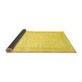 thumbnail image 2 of Ahgly Company Indoor Square Abstract Yellow Contemporary Area Rugs, 6' Square, 2 of 4