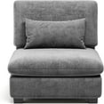 thumbnail image 4 of CHIC HOUSE Corduroy Modular Couch Seat,Single Convertible Sofa Module,Oversized Sectional Unit with Chenille Fabric for Living Room, 4 of 9