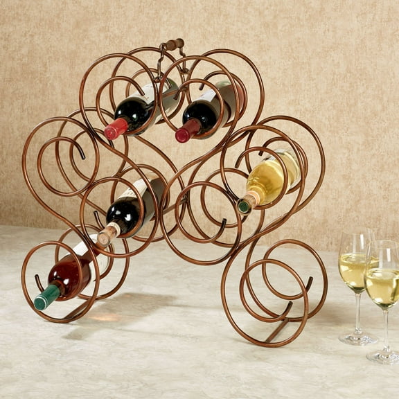 Brady Wine Bottle Rack Burnished Bronze 21” x 6.5” x 22”
