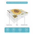 thumbnail image 4 of Full Size Quilt Bedding Set, Yellow Sunflowers Reversible Summer Quilt 3 Pieces, Vintage Country Flowers Butterfly Wood Board Lightweight Bedspreads Coverlets with 2 Pillow Shams for All Seasons, 4 of 5