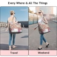 thumbnail image 5 of Pioneer Flower Floral Print Pattern Travel Tote Bags for Women Carry On,Large Weekender Bags for Women Travel,Multi Functional Duffle Bag for Work,Shopping,Sports, 5 of 5