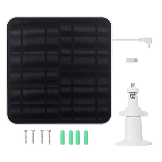 ziyahi High-Efficiency Kit For Essential Camera Universal Compatibility Panel Arlo XL Camera Solar Panel For Camera Arlo 5W