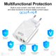 thumbnail image 3 of Cargador GaN de 65 W Cargador rápido QC 3.0 de 2 puertos para iPhone 13 Pro (Blanco UE), 3 of 9