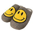 thumbnail image 4 of PacificPlex Womens Smiley Smile Slippers Plush Happy Face (7-7.5, Brown), 4 of 7
