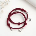 thumbnail image 3 of IKemiter 2 Pieces Magnetic Couples Bracelets Mutual Attraction Relationship Matching Friendship Rope Bracelet, 3 of 5