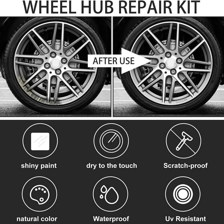 10min Wheel Scratch Repair Kit Car Rim Scratch Repair Kit Universal Color  forRim