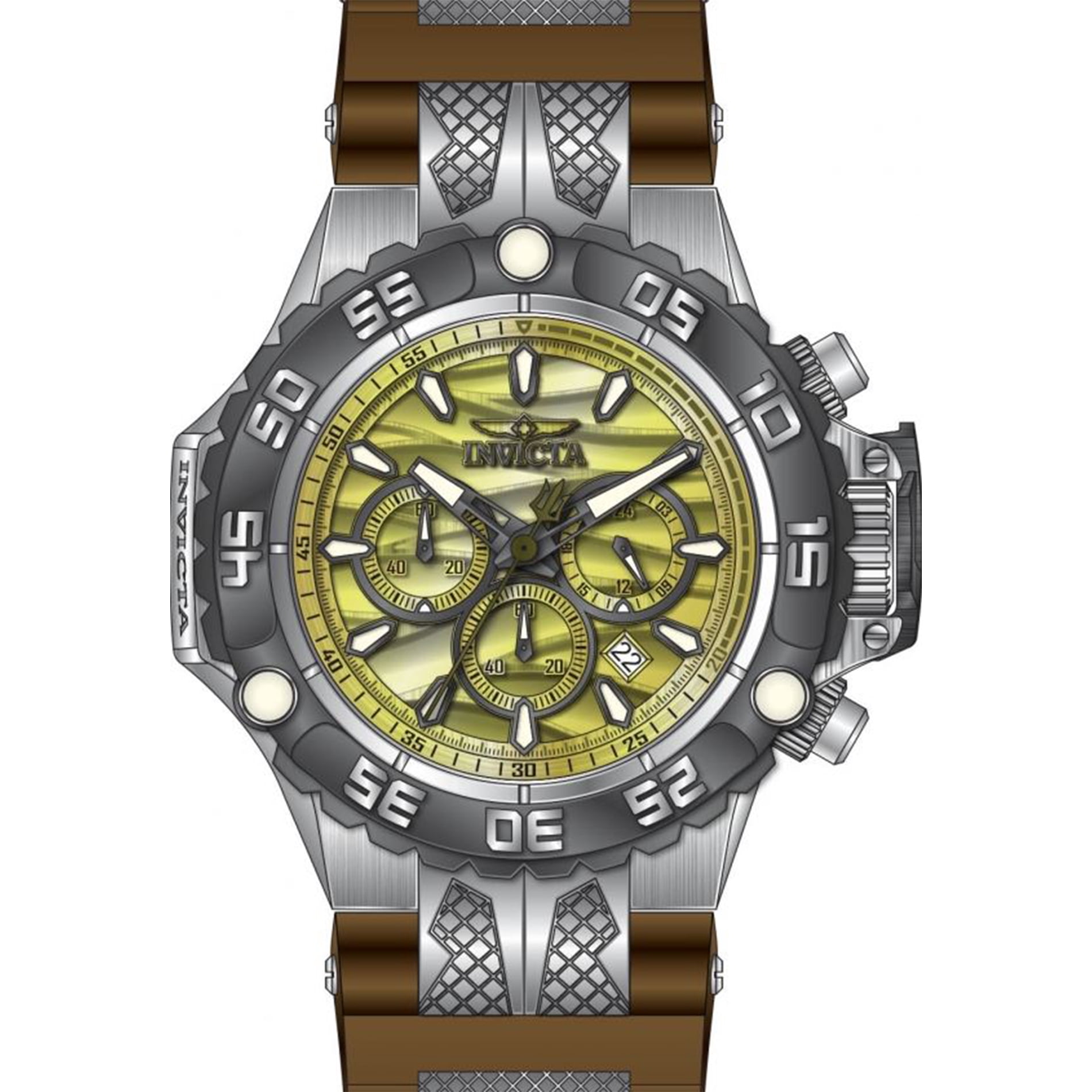 Invicta Men's Subaqua Gold Dial Watch - 48559