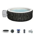 thumbnail image 5 of SaluSpa Hollywood AirJet Inflatable Circle Hot Tub Spa with Color-Changing LED Lights 4-6 Person with Pump #P08411, 5 of 15
