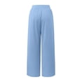 thumbnail image 4 of WILLBEST Pantalones Casuales para Mujer, de Pierna Ancha, Cintura Alta, Estilo Bohemio, Estilo Palazzo, para Yoga, Playa, Tallas Grandes, Estilo Hippie, para Mayor Comodidad y Estilo. Chica, 4 of 6