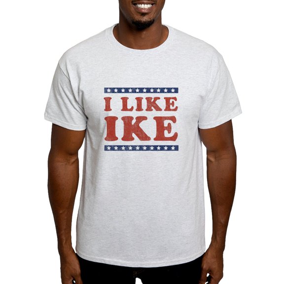 CafePress - I Like Ike Light T Shirt - Men's Classic Graphic T-Shirt