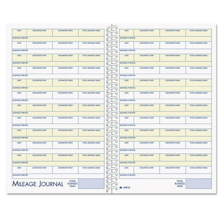 Adams Vehicle Mileage/Expense Journal Pocket