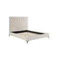thumbnail image 6 of Acme Faiz Beige Velvet Eastern King Bed, 6 of 6