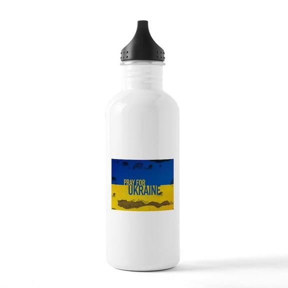 CafePress - Pray For Ukraine - Stainless Steel Water Bottle, Sports Bottle, 1.0L