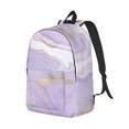 thumbnail image 2 of Balery Lavender Glitter Foil Stripes Vintage Canvas Backpack for Men and Women - Large Capacity, Durable Travel Laptop Bag for School, Work, Hiking, and Outdoor Activities, 2 of 7