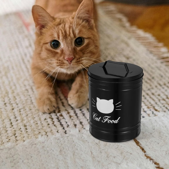 SEWACC Airtight Pet Food Storage Container Metal Canister for Dog and Cat