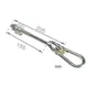 thumbnail image 4 of Columpio de metal resistente con soporte de techo y cerradura de seguridad para parque infantil y yoga 205mm, 4 of 6