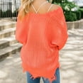 thumbnail image 2 of Summer Tops for Women Viikei Womens Sweaters Cardigan Sweaters for Women Clearance $5 Athletic Sweaters Womens Casual Knitted Pullover Sweater Long Sleevel Tops Blouse Sweater, 2 of 3