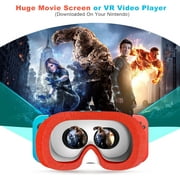 Newest VR Headset for Nintendo Switch & Switch OLED Model, 3D VR Glasses with Adjustable Lens for Virtual Reality Gaming Experience, Switch VR Labo Goggles Headset for Nintendo Switch(Red White)