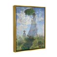 thumbnail image 4 of Stupell Industries Woman with a Parasol Classic Claude Monet Painting Painting Metallic Gold Floating Framed Canvas Print Wall Art, Design by one1000paintings, 4 of 5