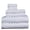 White, variant on Wellness Hydration Stripe 100% Cotton 550 GSM 6 Piece Bath Towel Set, Soft & Absorbent, Quick Dry, 2 Bath 27x54, 2 Hand 16x28, 2 Wash 13x13, White with Royal Stripes, OEKO-TEX® Certified