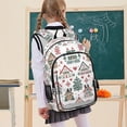 thumbnail image 7 of FORMRS School Backpack 17" Student Travel Bag with Laptop Compartment, Beige Nordic Christmas House, 7 of 7