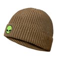 thumbnail image 5 of Dalix Alien Fisherman Beanie Hat Winter Knit Cuffed Watch Cap Mens in Tan, 5 of 5