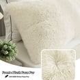thumbnail image 5 of LIFEREVO Off White Faux Fur Body Pillow Cover 20"x54", Ultra Soft Plush Furry Bed Pillowcase, Microfiber Long Pillow Shams for Women Mother Wife (Light Beige), 5 of 6