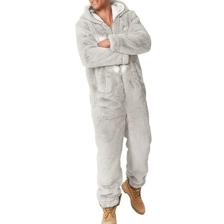 

Men Women Love Print Onesie Pajamas Loungewear Warm Fleece Hooded Jumpsuit