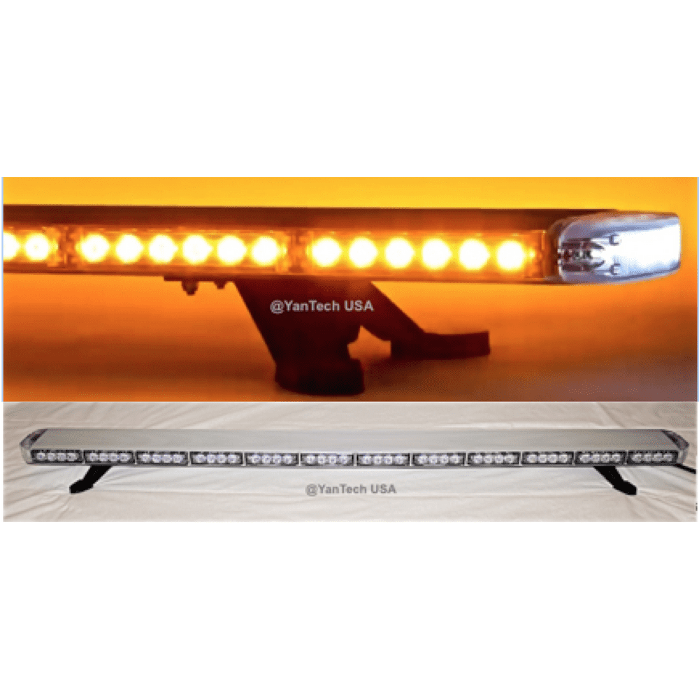 60" Amber LED Emergency Light Bar Flashing Tow/Plow Truck Wrecker w