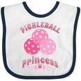 thumbnail image 3 of Inktastic Pickleball Princess Cute Girls Baby Bib, 3 of 4