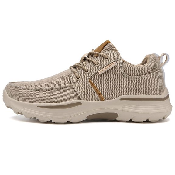 Men's Machine-Washable Lace Up Loafers Casual Slip-On Shoes Lightweight Comfortable Soft Sole Walking Footwear