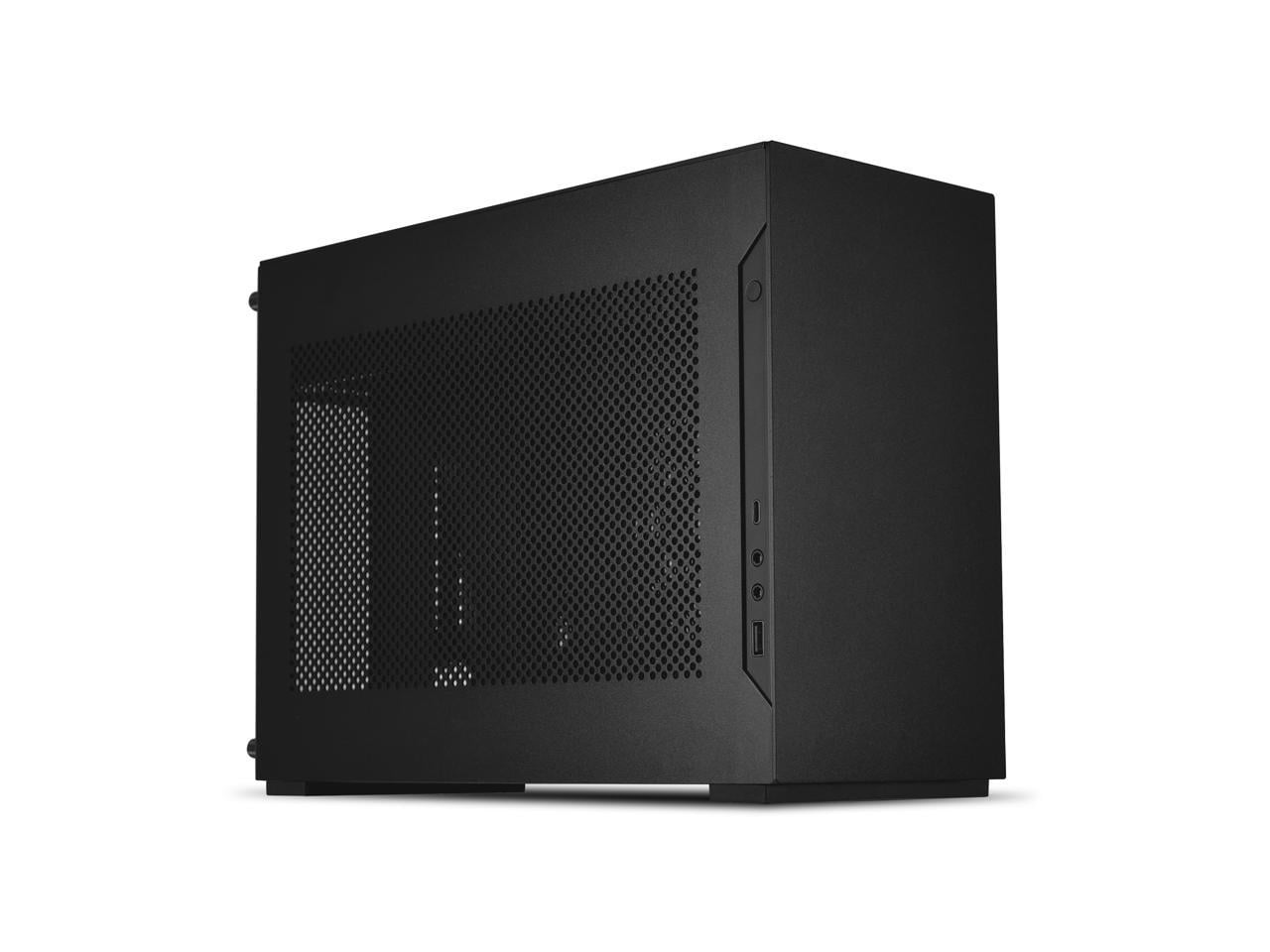 LIAN LI A4-H2O Mini-ITX Case, Black SPCC/Aluminum, PCI4.0 Riser