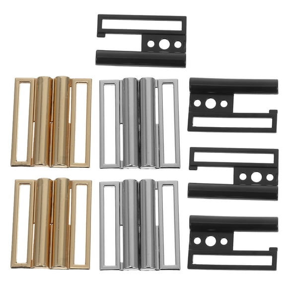 6PCS Metal Strap Release Buckle Alloy Waist Belt Side Buckle for Daily Business Casual Use