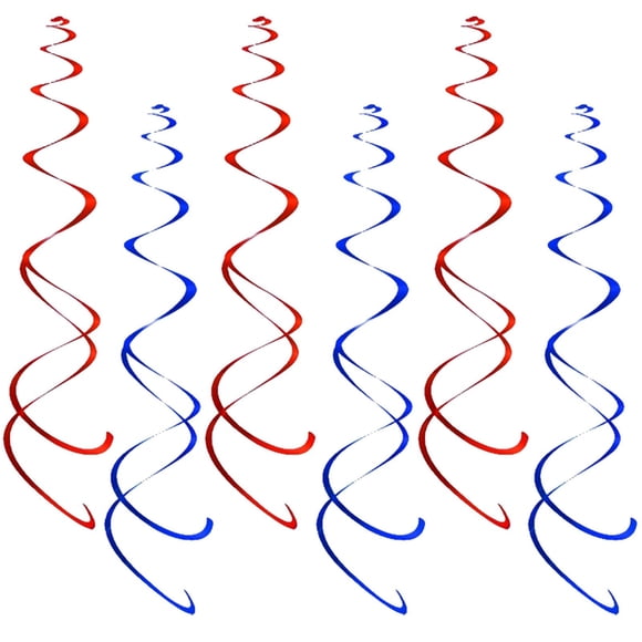 Décoration Décorations du 4 Juillet Éventails en Papier à Thème Patriotique Rouge Blanc et Bleu Bannières du 4 Juillet et Suspendus Adaptés aux Décorations de Fête du Jour de l'Indépendance du 4 Juillet