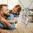 thumbnail image 5 of WINNICACA "Always My Daughter Forever My Friend" Father Daughter Necklace Infinity Pendant S925 Sterling Silver Birthday Anniversary Valentines Mothers Day Gifts for Women, 5 of 8