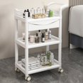 thumbnail image 3 of Carro de herramientas médicas con ruedas, carrito de peluquería, carrito de salón de tatuajes y cosméticos, carrito de pestañas, muebles de belleza KMST, 3 of 5