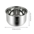 thumbnail image 2 of Functional Rice Cooker Replacement Inner Pot 304 Stainless Steel Rice Cooker Inner Bowl 5L, 2 of 7