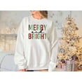 thumbnail image 2 of Women's Merry and Bright Christmas Sweatshirt, 2 of 10