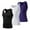 Black+White+Purple, variant on 3 Packs Men's Athletic Compression Shirts Sleeveless Cool Dry Workout Tank Top Muscle Gym Body Shaper Vest Black White Purple S
