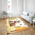 thumbnail image 4 of Welcome Fall Border Collie Enjoys School Time Autumn Fall Leaves Indoor Rug Borders Dog Lovers Gifts Idea Carpet Living Bed Room Sofa Home Decor - 02013, 4 of 5