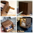thumbnail image 4 of 8 Page Customizable Flip Book Miniature Wooden Photo Album Hand Crank Valentine'S Day Birthday Mother'S Gift Black Walnut, 4 of 5