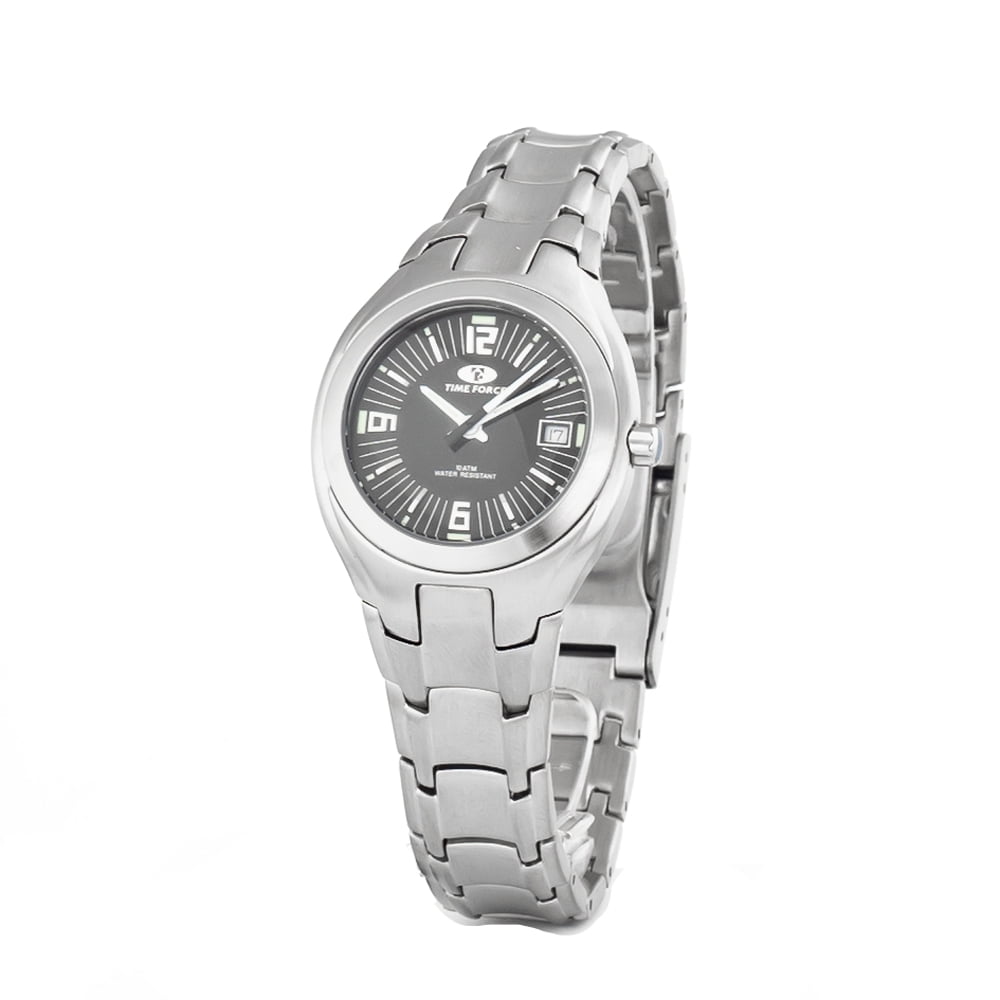 TIME FORCE WATCH TIME FORCE STAINLESS STEEL BLACK SILVER WOMAN