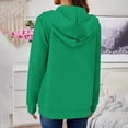 thumbnail image 6 of Zedker Hoodie for Women's Lightweight Zip Up Long Sleeve Thin Casual Hooded Jacket Plus Size, 6 of 7