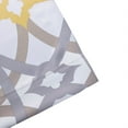thumbnail image 4 of DriftAway Alexander Spiral Geo Trellis Pattern Window Curtain Valance Rod Pocket 52" x 14" Plus 2" Header, Yellow and Gray, 1 Pack, 4 of 6