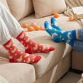thumbnail image 7 of Forfamy 5 Pairs Easter Socks for Women Easter Bunny Crew Socks Rabbit Carrot Egg Pattern Socks Fun Socks for Easter Party Gift, 7 of 7