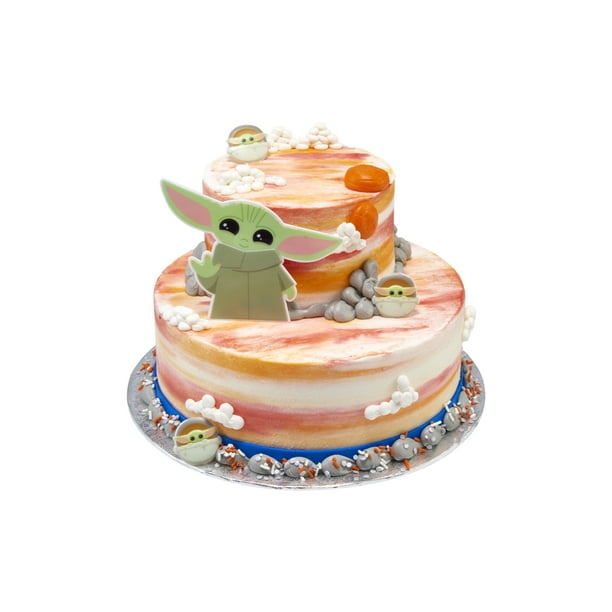 The Bakery Mandalorian The Child Two Tier Cake Walmart Com Walmart Com