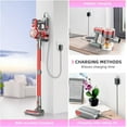 thumbnail image 5 of KANFUAQ Cordless Vacuum Cleaner,Vacuum Cleaners for Home with Super Suction, Red, 5 of 6